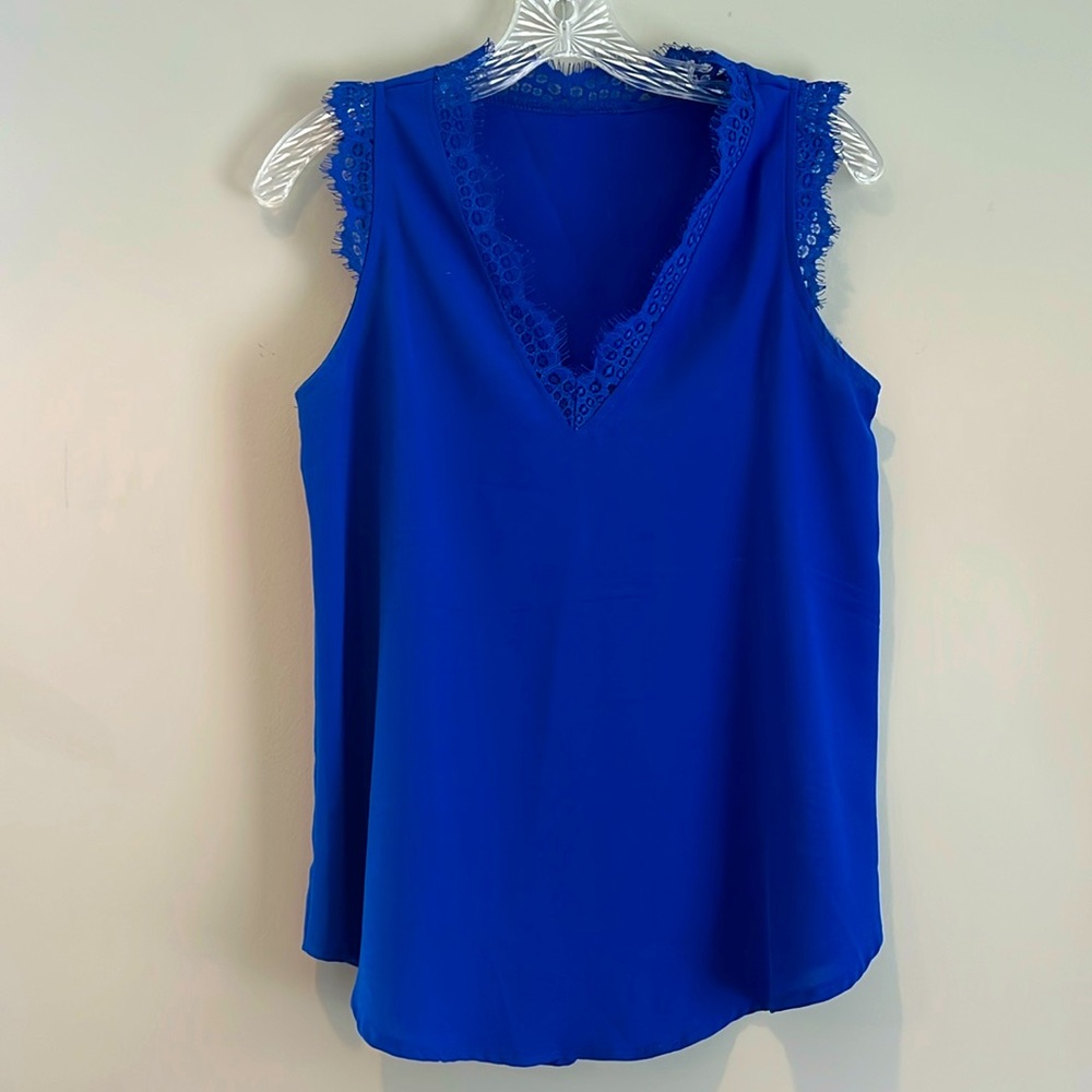 Royal blue shirt